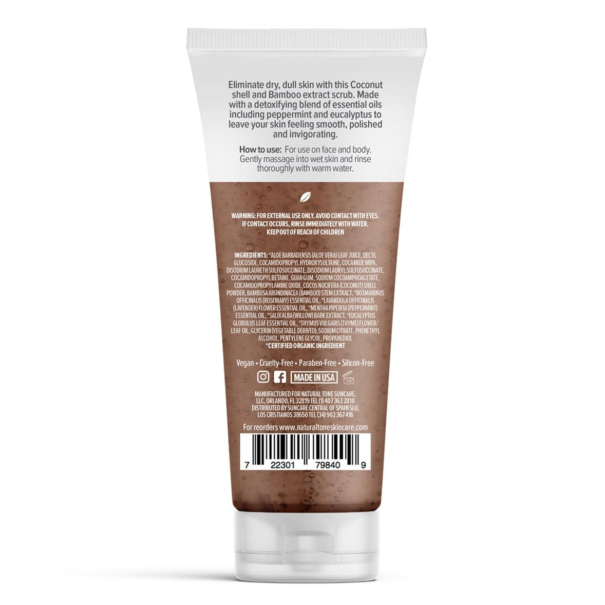 Detoxifying Exfoliating Cleanser - Natural Tone Organic Skincare