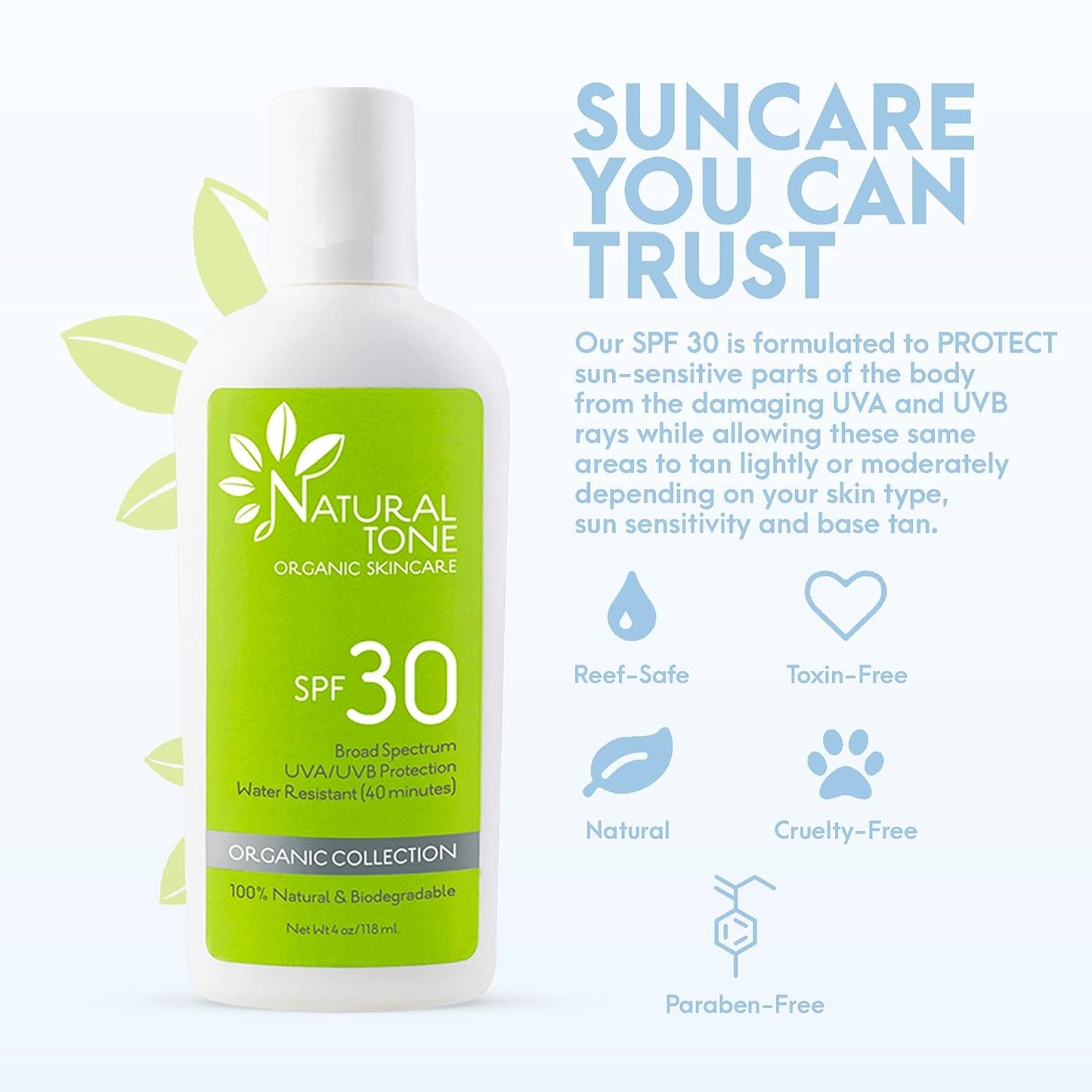 SPF 30 Natural Sunscreen 4oz