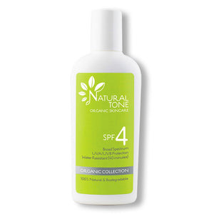 SPF 4 Natural Sunscreen - Natural Tone Organic Skincare